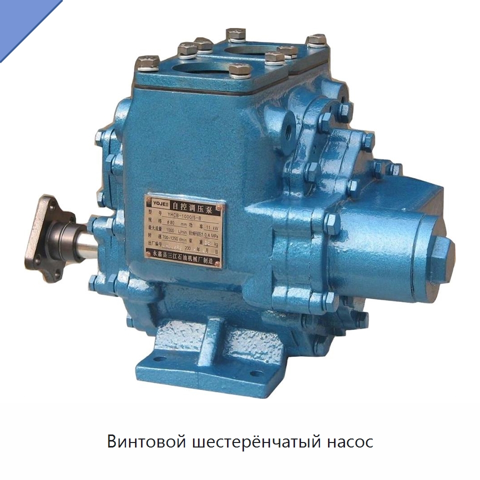 Винтовой шестерёнчатый насос — Насосы