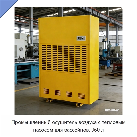 Промышленный осушитель воздуха с тепловым насосом для бассейнов, 960 л