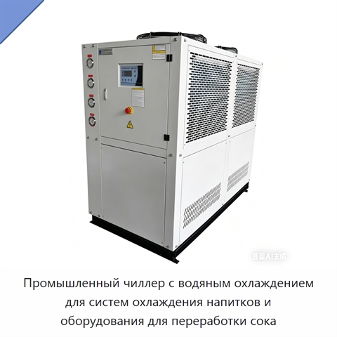 Промышленный чиллер с водяным охлаждением для систем охлаждения напитков и оборудования для переработки сока