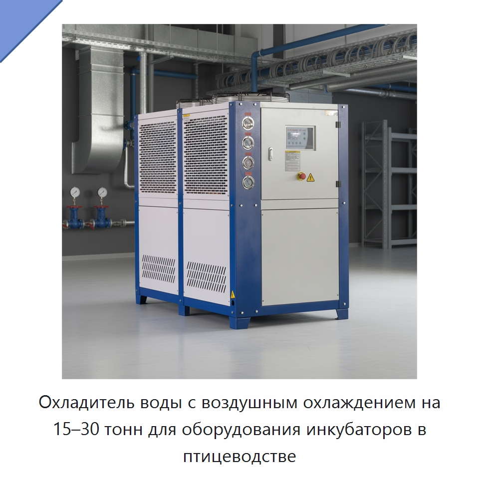 Охладитель воды с воздушным охлаждением на 15–30 тонн для оборудования инкубаторов в птицеводстве — Охладительное оборудование