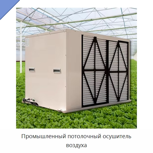 Промышленный потолочный осушитель воздуха