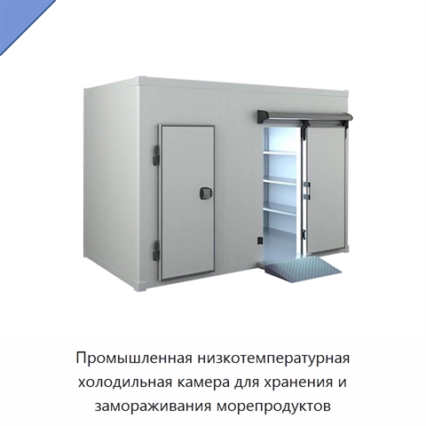 Промышленная низкотемпературная холодильная камера для хранения и замораживания морепродуктов