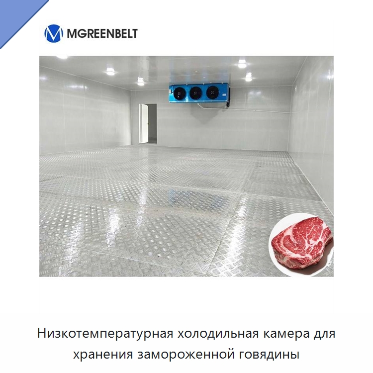 Низкотемпературная холодильная камера для хранения замороженной говядины