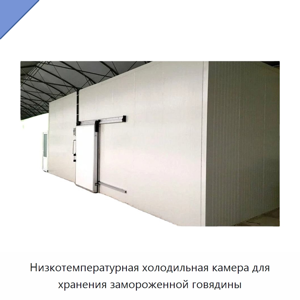 Низкотемпературная холодильная камера для хранения замороженной говядины