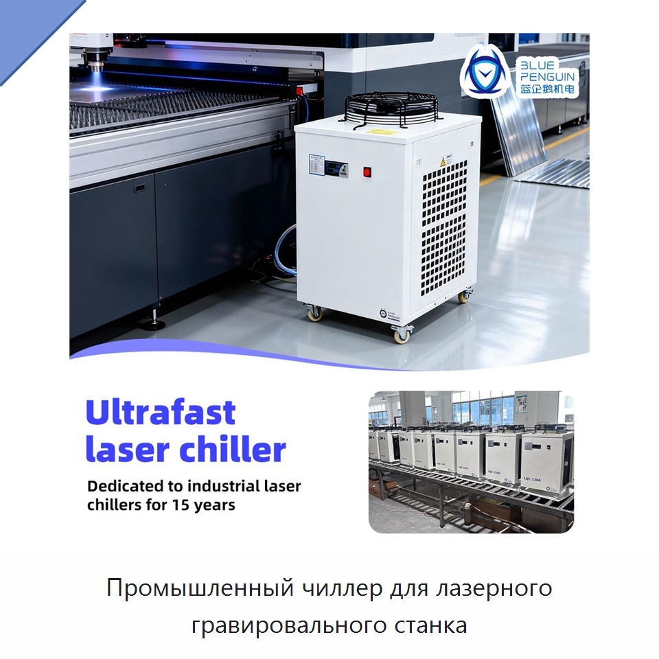 Промышленный чиллер для лазерного гравировального станка — Охладительное оборудование