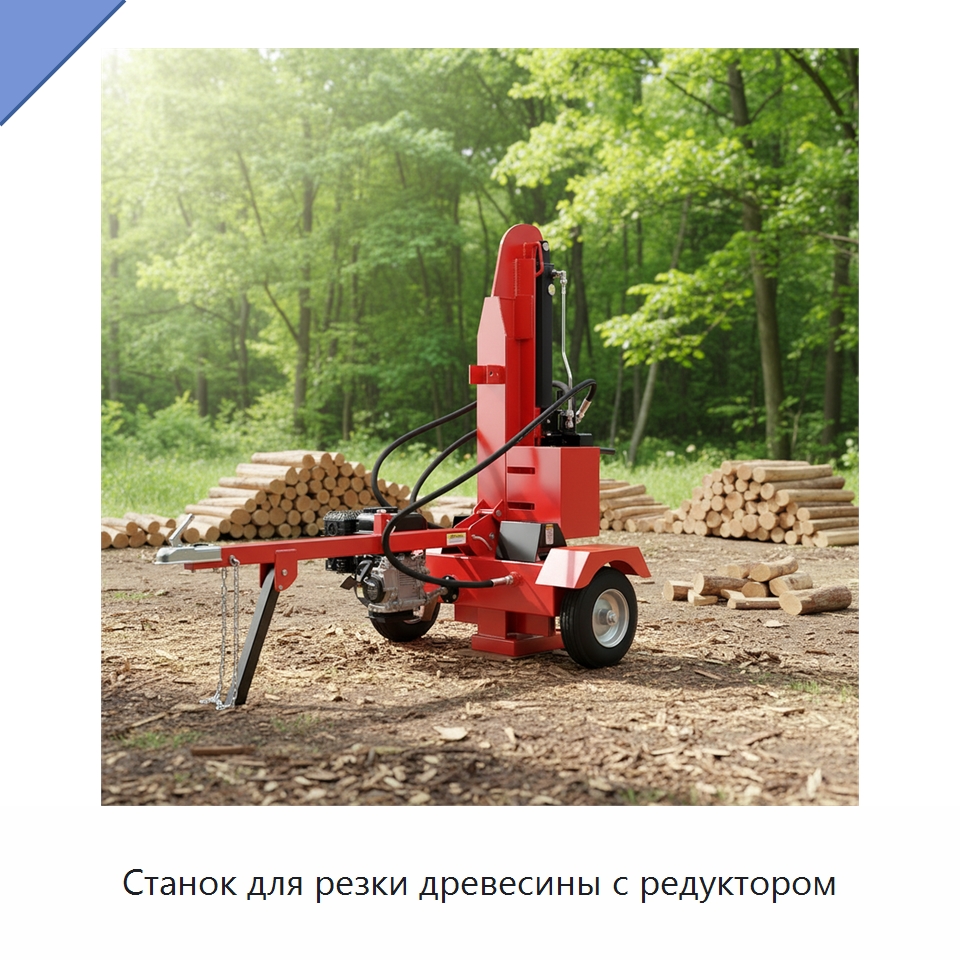 Станок для резки древесины с редуктором — Специальные сельскохозяйственные машины