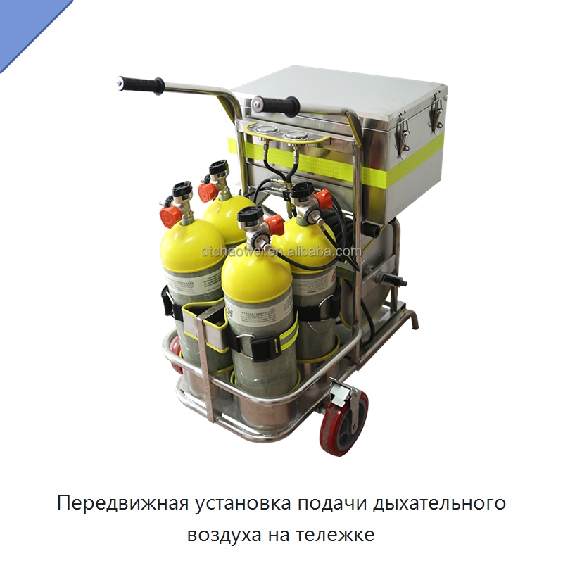 Передвижная установка подачи дыхательного воздуха на тележке — Противопожарное оборудование и принадлежности