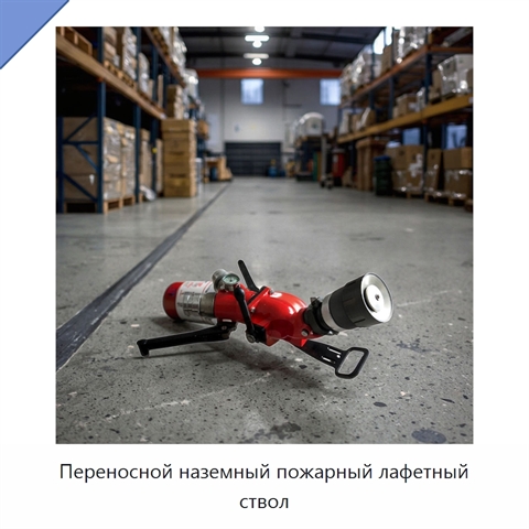 Переносной наземный пожарный лафетный ствол