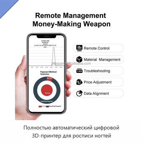Полностью автоматический цифровой 3D-принтер для росписи ногтей