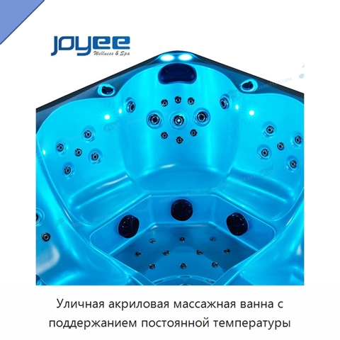 Уличная акриловая массажная ванна с поддержанием постоянной температуры