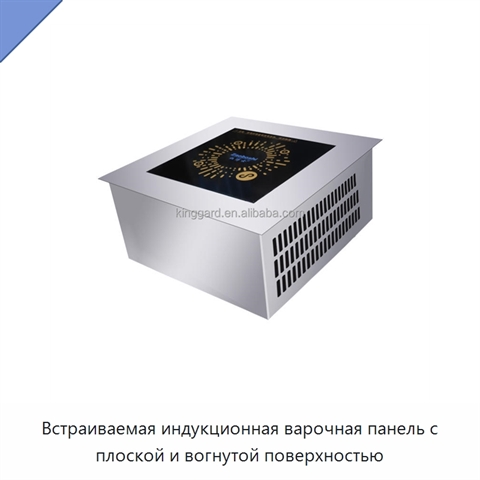 Встраиваемая индукционная варочная панель с плоской и вогнутой поверхностью