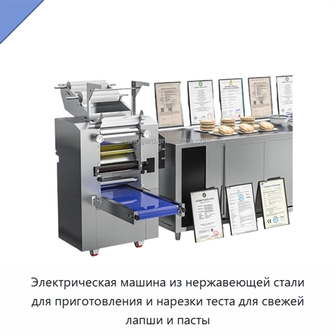 Электрическая машина из нержавеющей стали для приготовления и нарезки теста для свежей лапши и пасты