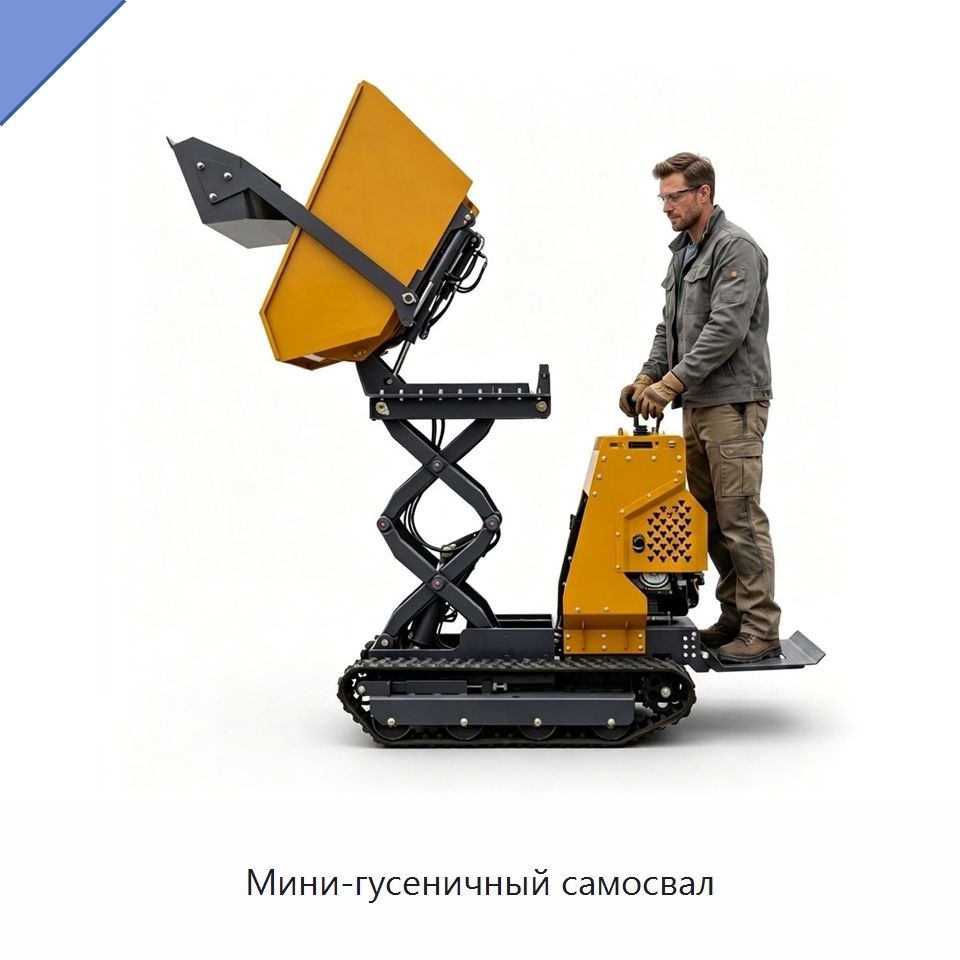 Мини-гусеничный самосвал — Специальное подъемно-транспортное оборудование