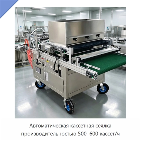 Автоматическая кассетная сеялка производительностью 500–600 кассет/ч