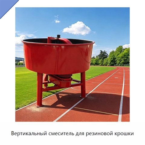 Вертикальный смеситель для резиновой крошки