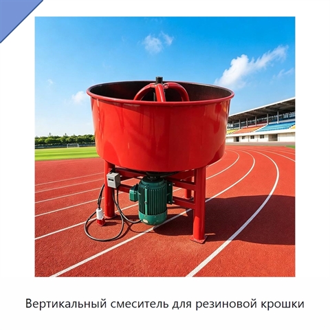 Вертикальный смеситель для резиновой крошки