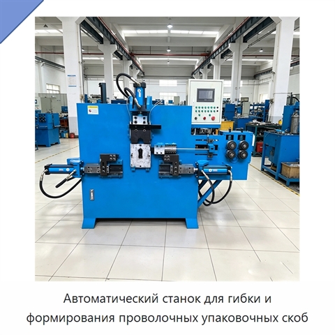 Автоматический станок для гибки и формирования проволочных упаковочных скоб