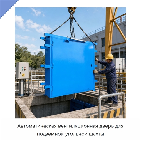 Автоматическая вентиляционная дверь для подземной угольной шахты