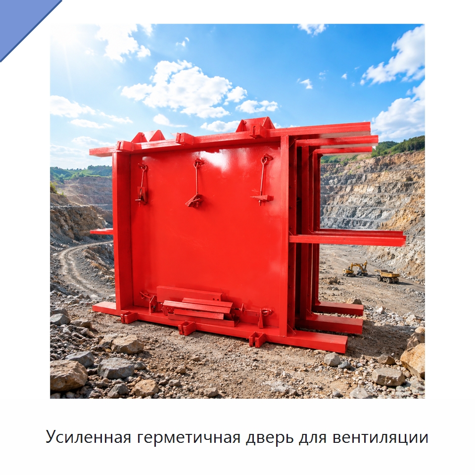 Усиленная герметичная дверь для вентиляции — Горнодобывающее оборудование