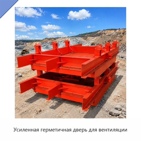 Усиленная герметичная дверь для вентиляции