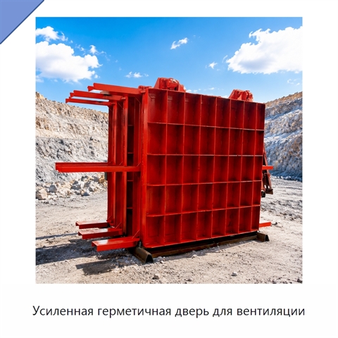 Усиленная герметичная дверь для вентиляции