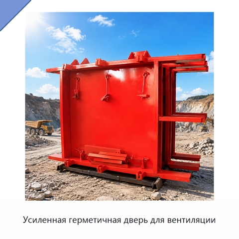 Усиленная герметичная дверь для вентиляции
