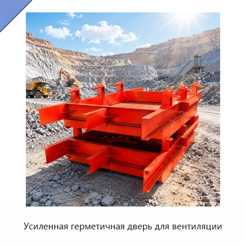 Усиленная герметичная дверь для вентиляции