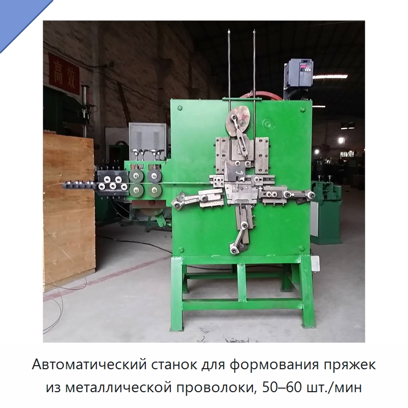 Автоматический станок для формования пряжек из металлической проволоки, 50–60 шт./мин — Специальное оборудование для металлообработки и металлургии