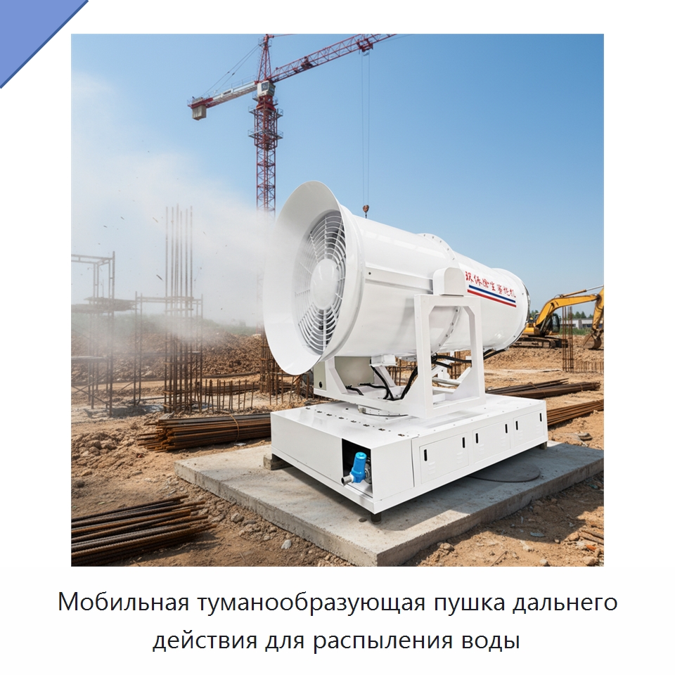 Мобильная туманообразующая пушка дальнего действия для распыления воды — Коммунальная техника