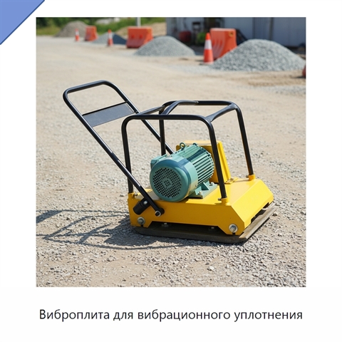 Виброплита для вибрационного уплотнения