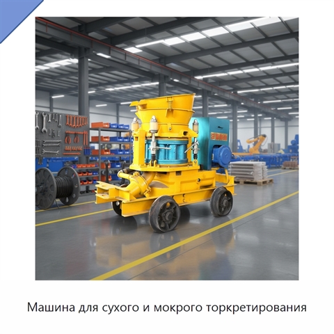 Машина для сухого и мокрого торкретирования