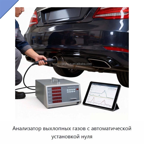 Анализатор выхлопных газов с автоматической установкой нуля
