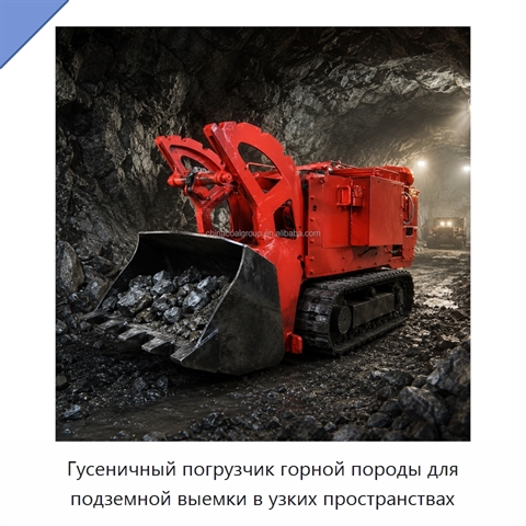 Гусеничный погрузчик горной породы для подземной выемки в узких пространствах