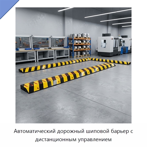 Автоматический дорожный шиповой барьер с дистанционным управлением