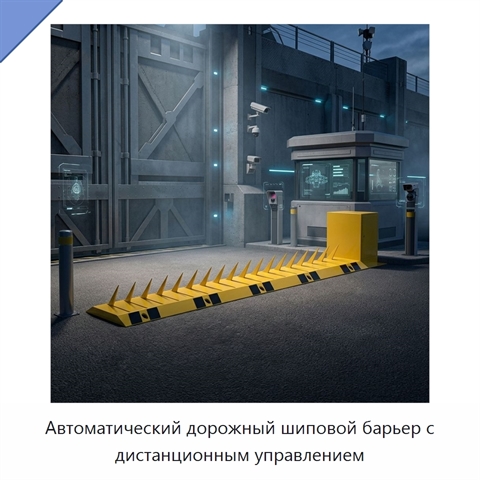 Автоматический дорожный шиповой барьер с дистанционным управлением