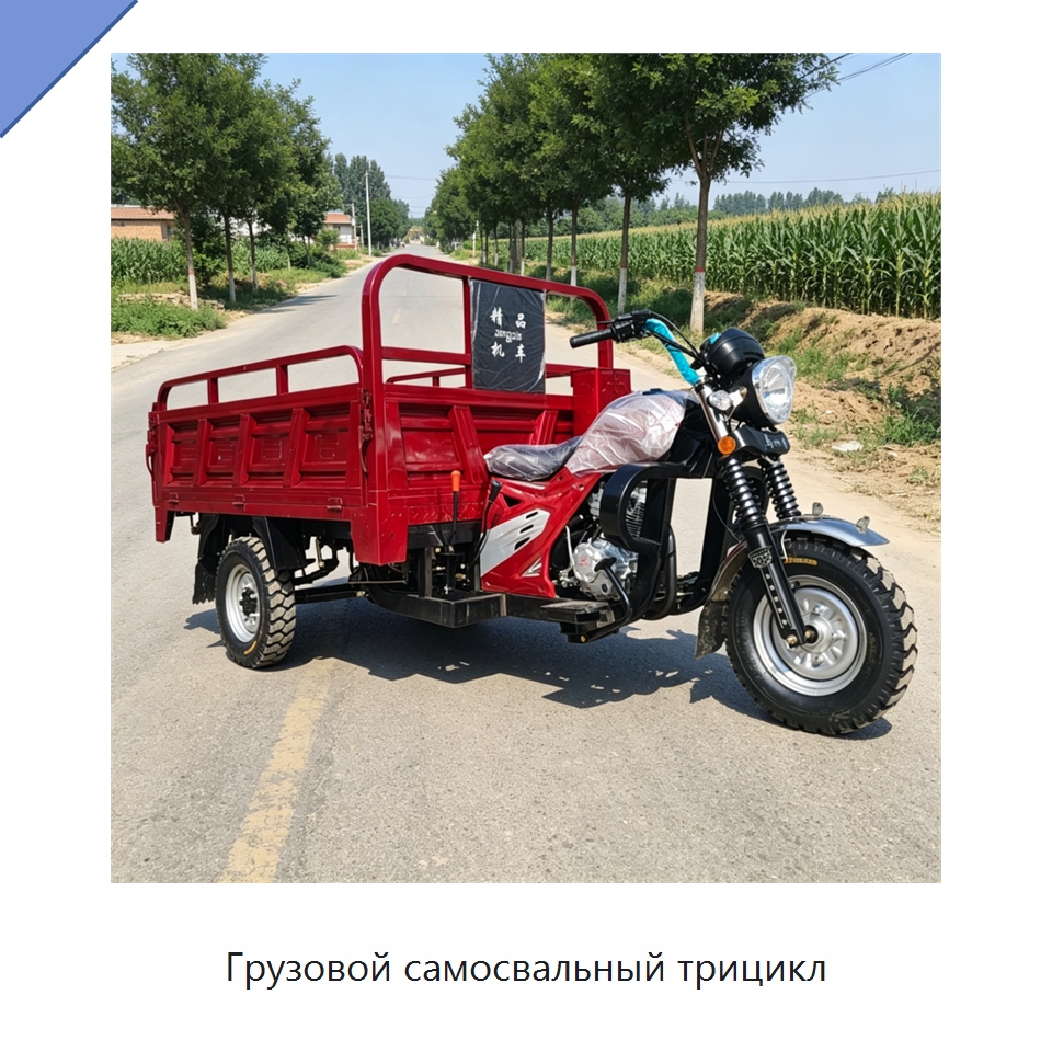 Грузовой самосвальный трицикл — Специальные машины и промышленное оборудование