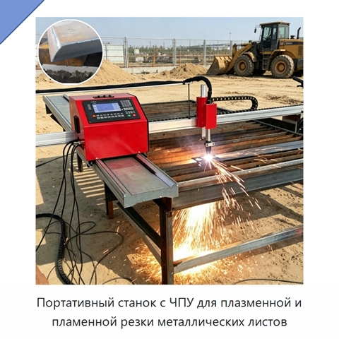 Портативный станок с ЧПУ для плазменной и пламенной резки металлических листов