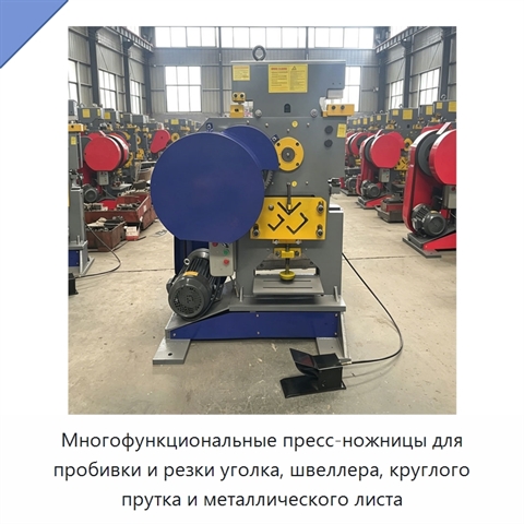 Многофункциональные пресс-ножницы для пробивки и резки уголка, швеллера, круглого прутка и металлического листа