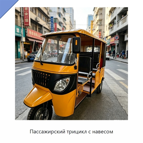 Пассажирский трицикл с навесом