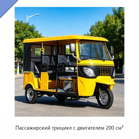 Пассажирский трицикл с двигателем 200 см³