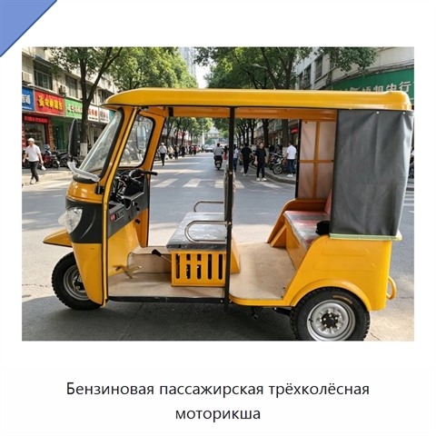 Бензиновая пассажирская трёхколёсная моторикша