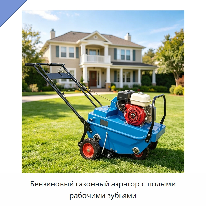 Бензиновый газонный аэратор с полыми рабочими зубьями — Лесохозяйственная техника