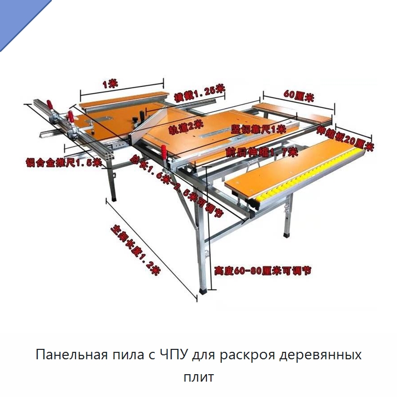 Панельная пила с ЧПУ для раскроя деревянных плит — Пильные станки по дереву