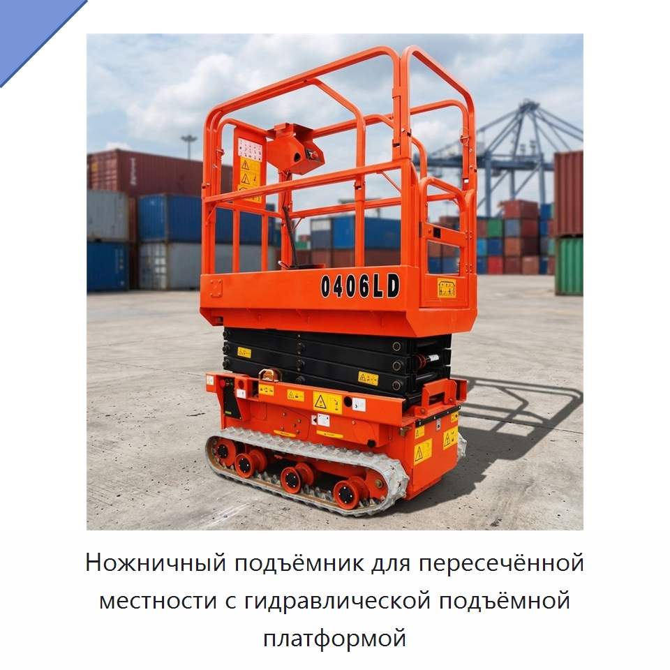Ножничный подъёмник для пересечённой местности с гидравлической подъёмной платформой — Подъемные столы