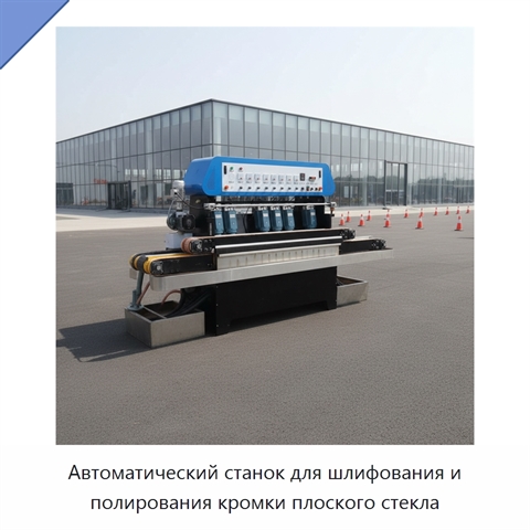 Автоматический станок для шлифования и полирования кромки плоского стекла