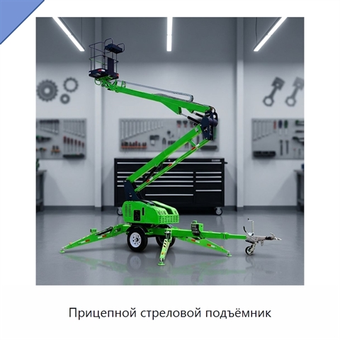 Прицепной стреловой подъёмник