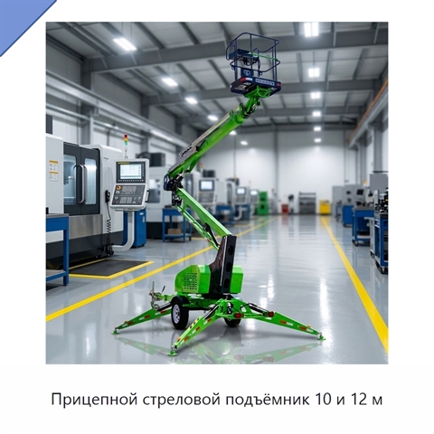 Прицепной стреловой подъёмник 10 и 12 м