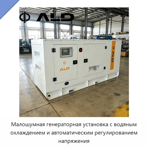 Малошумная генераторная установка с водяным охлаждением и автоматическим регулированием напряжения
