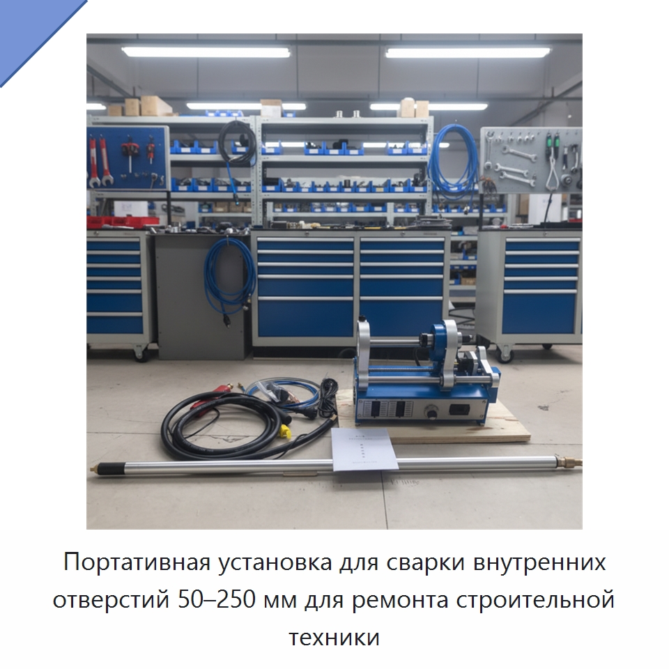 Портативная установка для сварки внутренних отверстий 50–250 мм для ремонта строительной техники — Специальная строительная техника