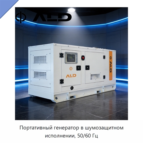 Портативный генератор в шумозащитном исполнении, 50/60 Гц